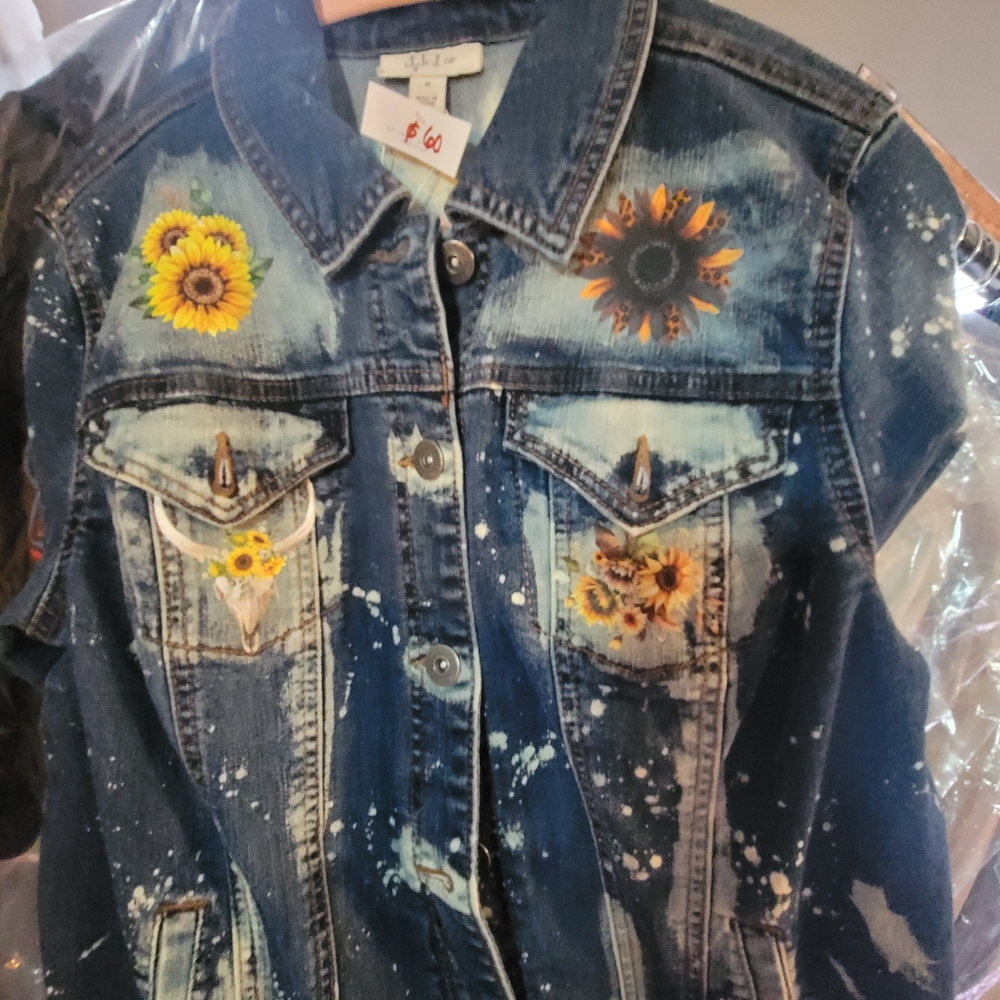 Style & Co. Blue Denim Vest